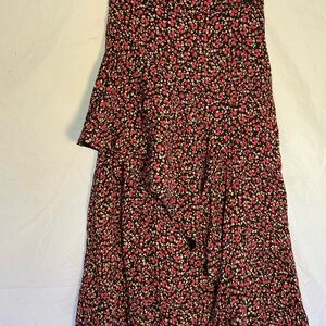 Rachel Zoe Black Floral Maxi Skirt